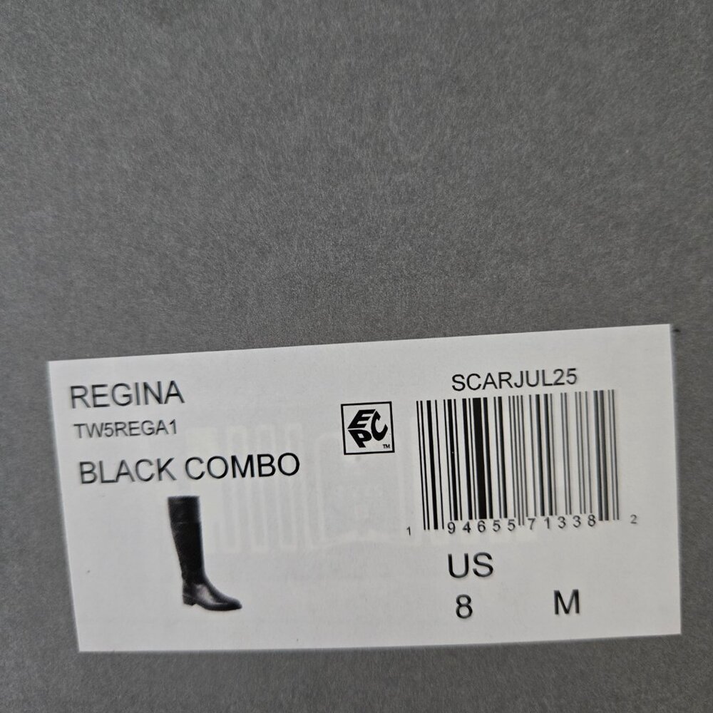Aquatalia Regina Knee High Boots Black Leather Suede Size 8 - Picture 11 of 11